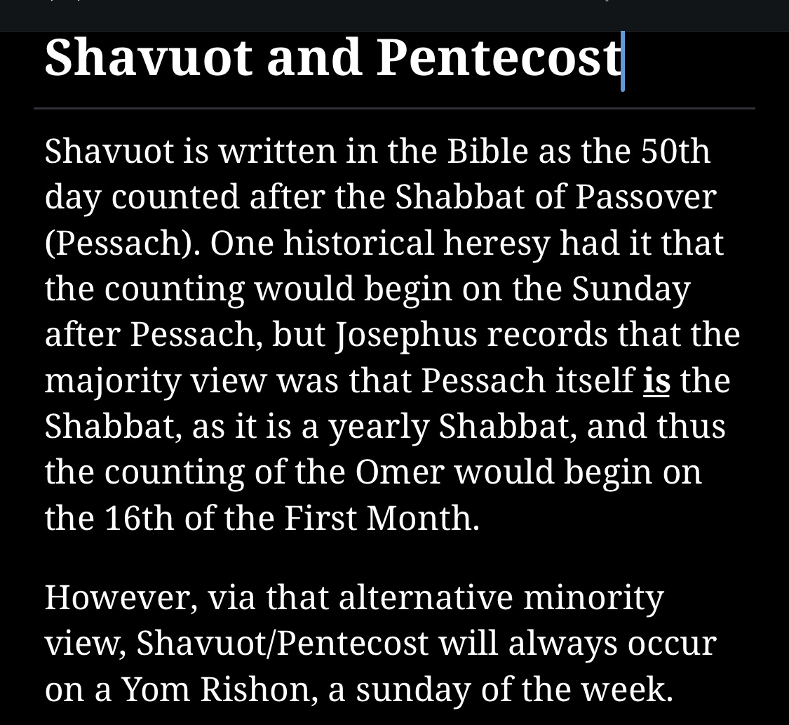 Shavuot and Pentecost – JTOD – Jerusalem Tabernacle Of David