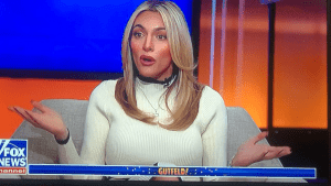 Emily Austin addressed "Me Too" on the Gutfeld! show, Dec 4 2023.